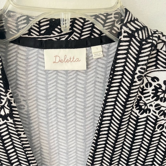 Anthropologie Deletta Floral Wrap Tank Top Blouse Stretch Sz Med (ff) - Picture 5 of 16